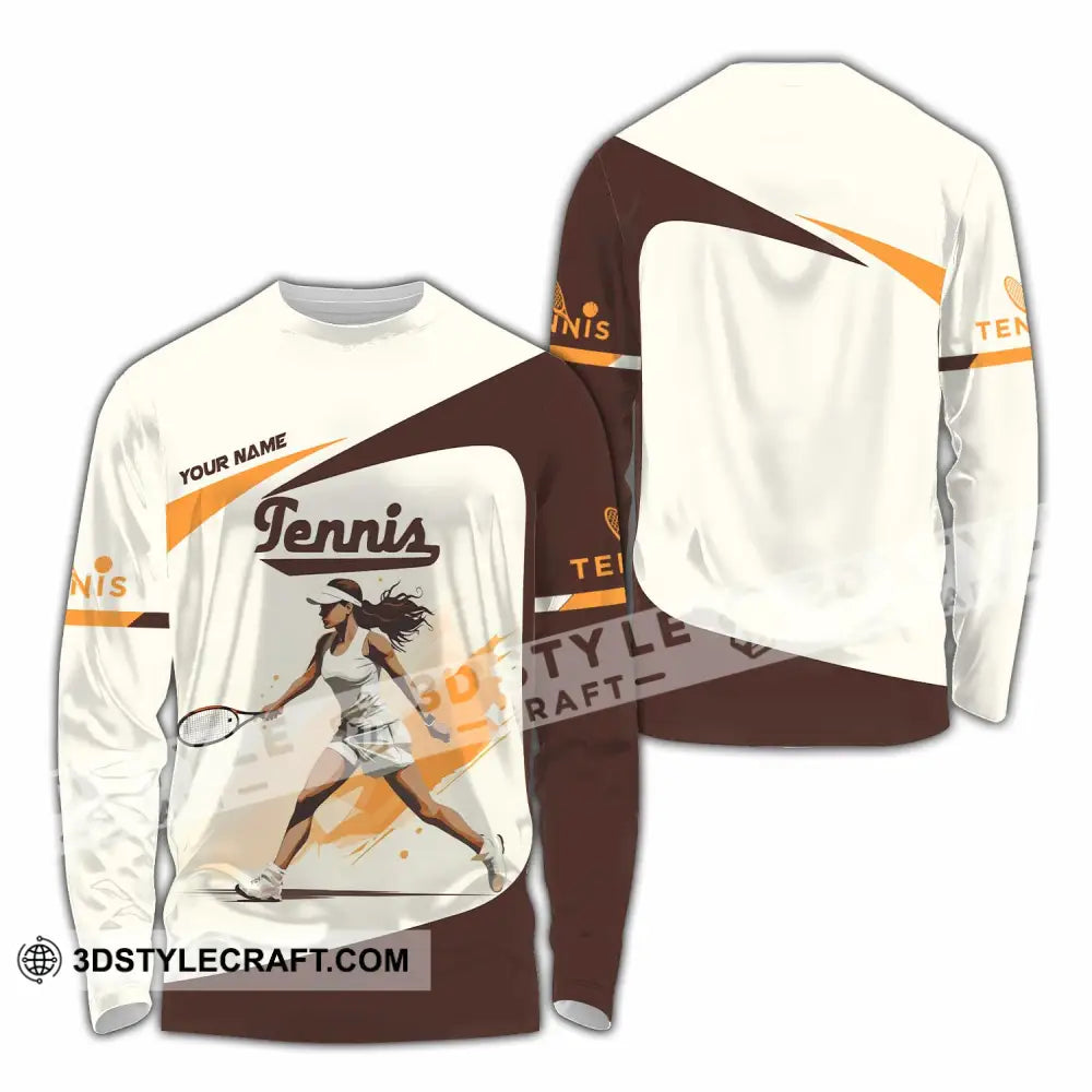 Women Shirt Custom Tennis Shirt Long Sleeve Shirt / S T shirt