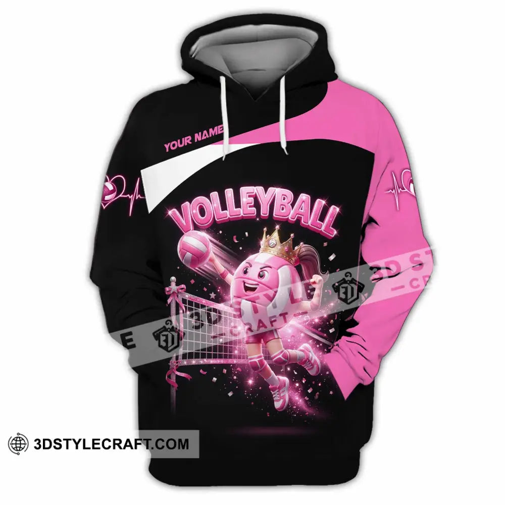 Women Shirt - Custom Volleyball Queen Shirt - Hoodie / S - T-shirt