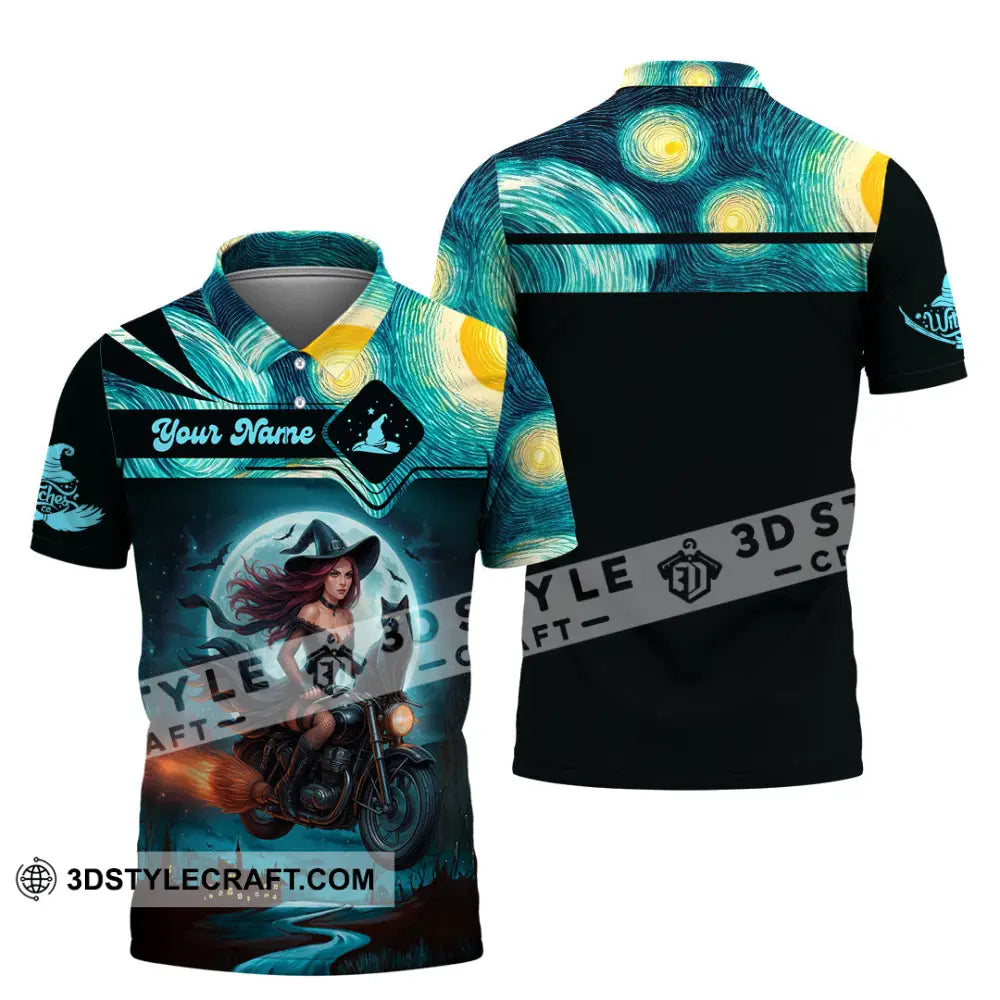 Women Shirt - Custom Witches Halloween Shirt Polo Shirt / S T-shirt