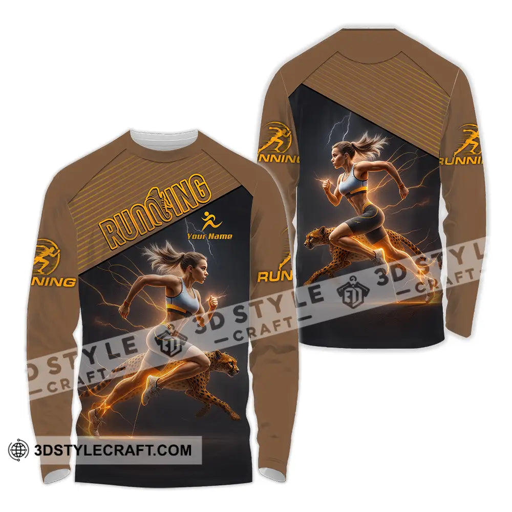 Women Shirt - Custom Woman Running Shirt Long Sleeve Shirt / S T-shirt