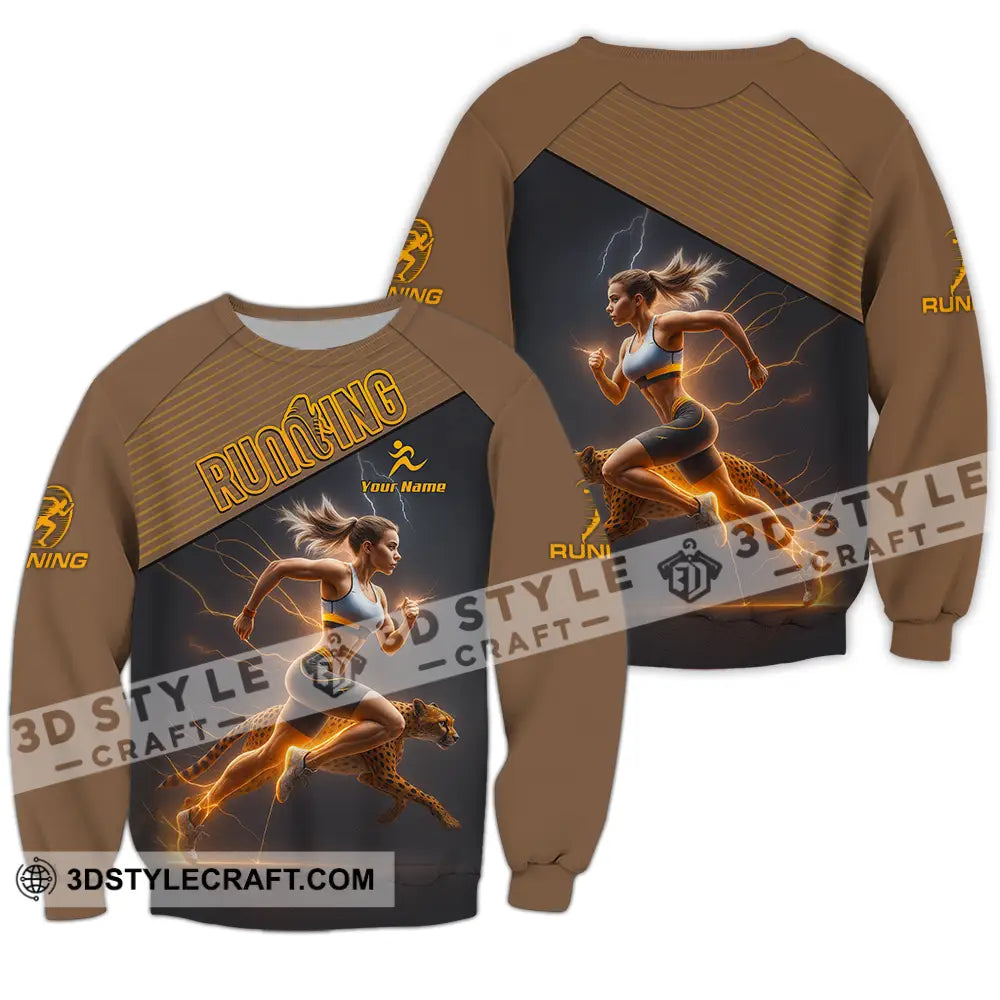 Women Shirt - Custom Woman Running Shirt Long Sleeve / S T-shirt