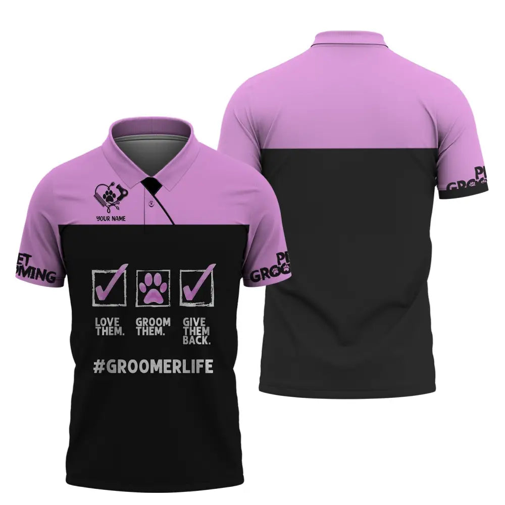 Women Shirt Groomer Life Hoodie Sportwear Polo / S T-Shirt