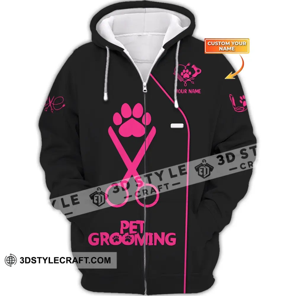 Women Shirt Groomer Life Hoodie Sportwear Zipper / S T-Shirt