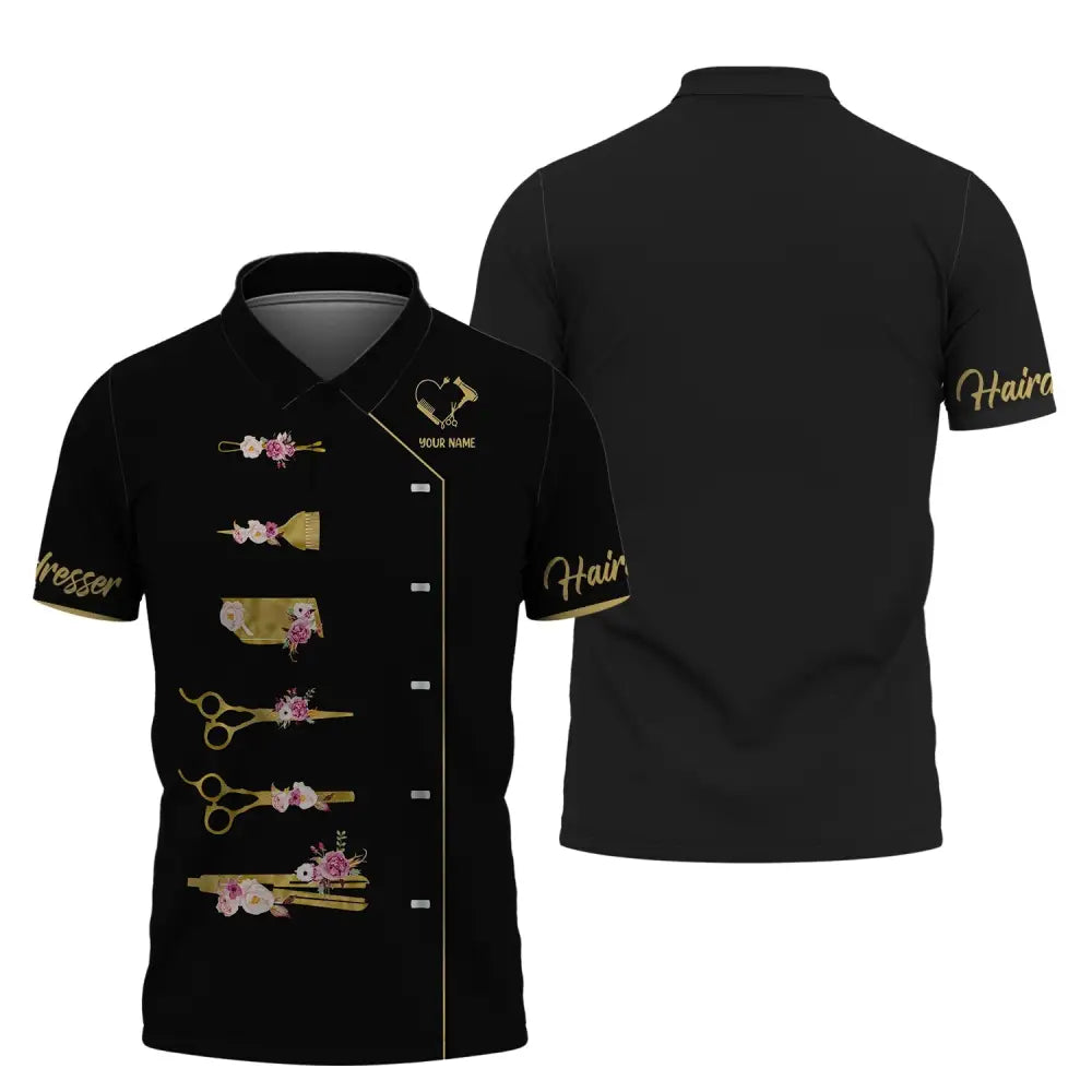 Women Shirt Hair Stylist Hairdresser Hoodie Sportwear Polo / S T-Shirt