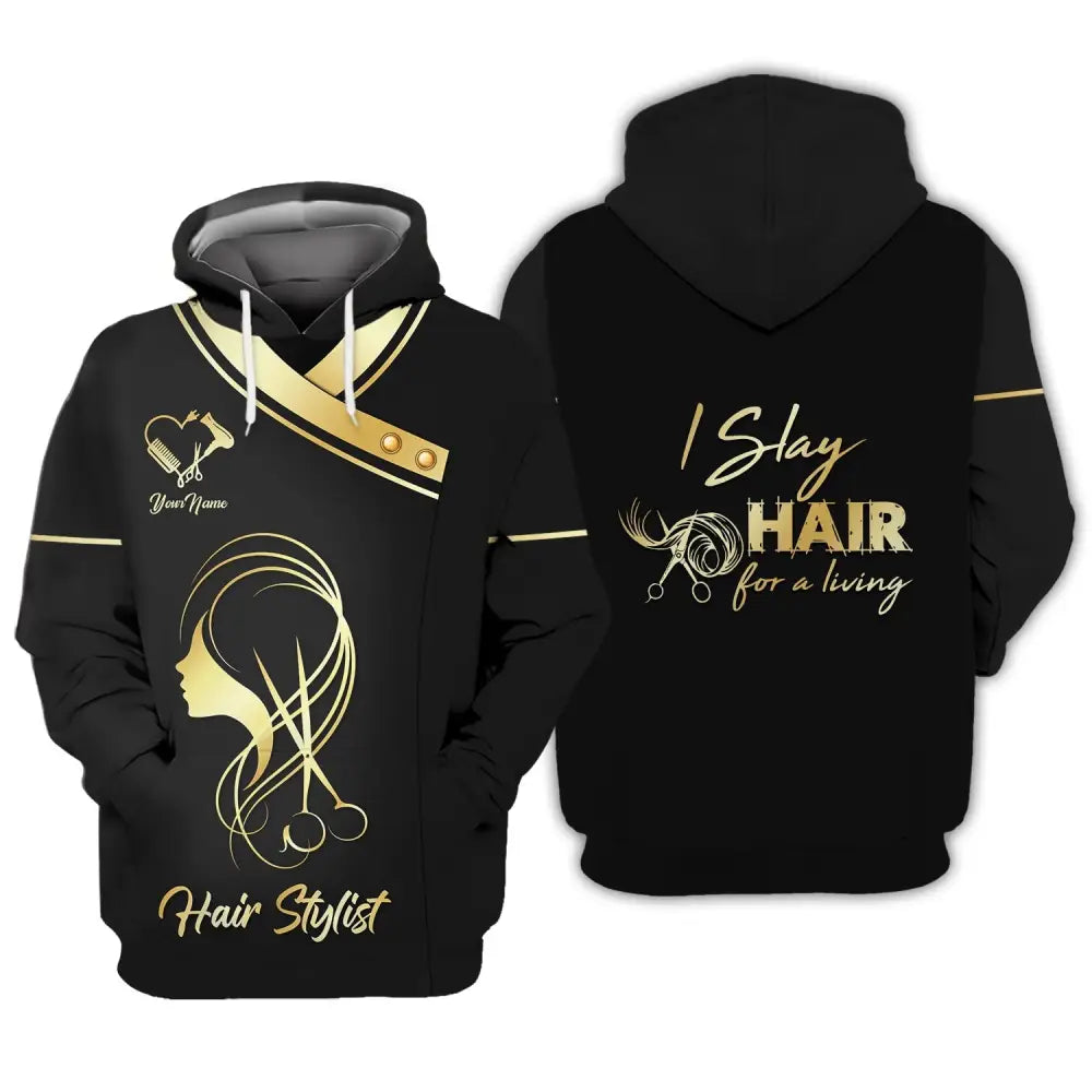 Women Shirt Hair Stylist Hairdresser Hoodie Sportwear / S T-Shirt