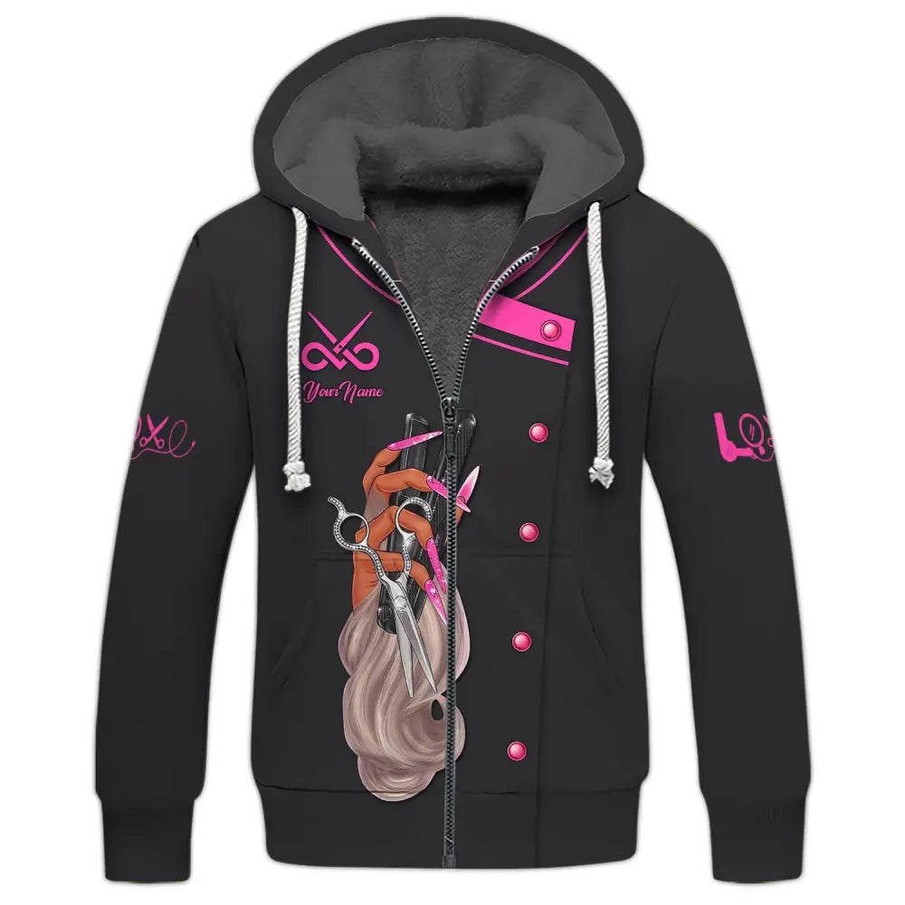 Women Shirt Hair Stylist Hairdresser Hoodie Sportwear T-Shirt