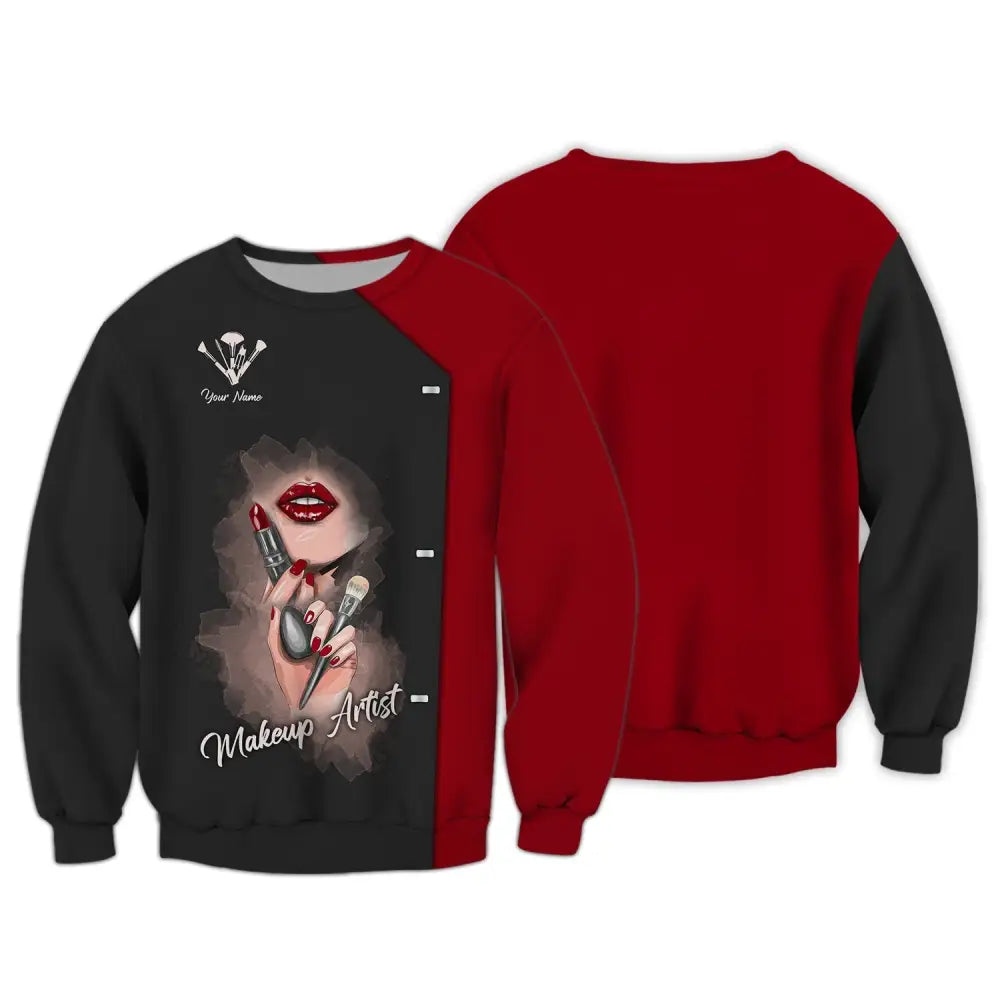 Women Shirt Makeup Artist Hoodie Sportwear Long Sleeve / S T-Shirt