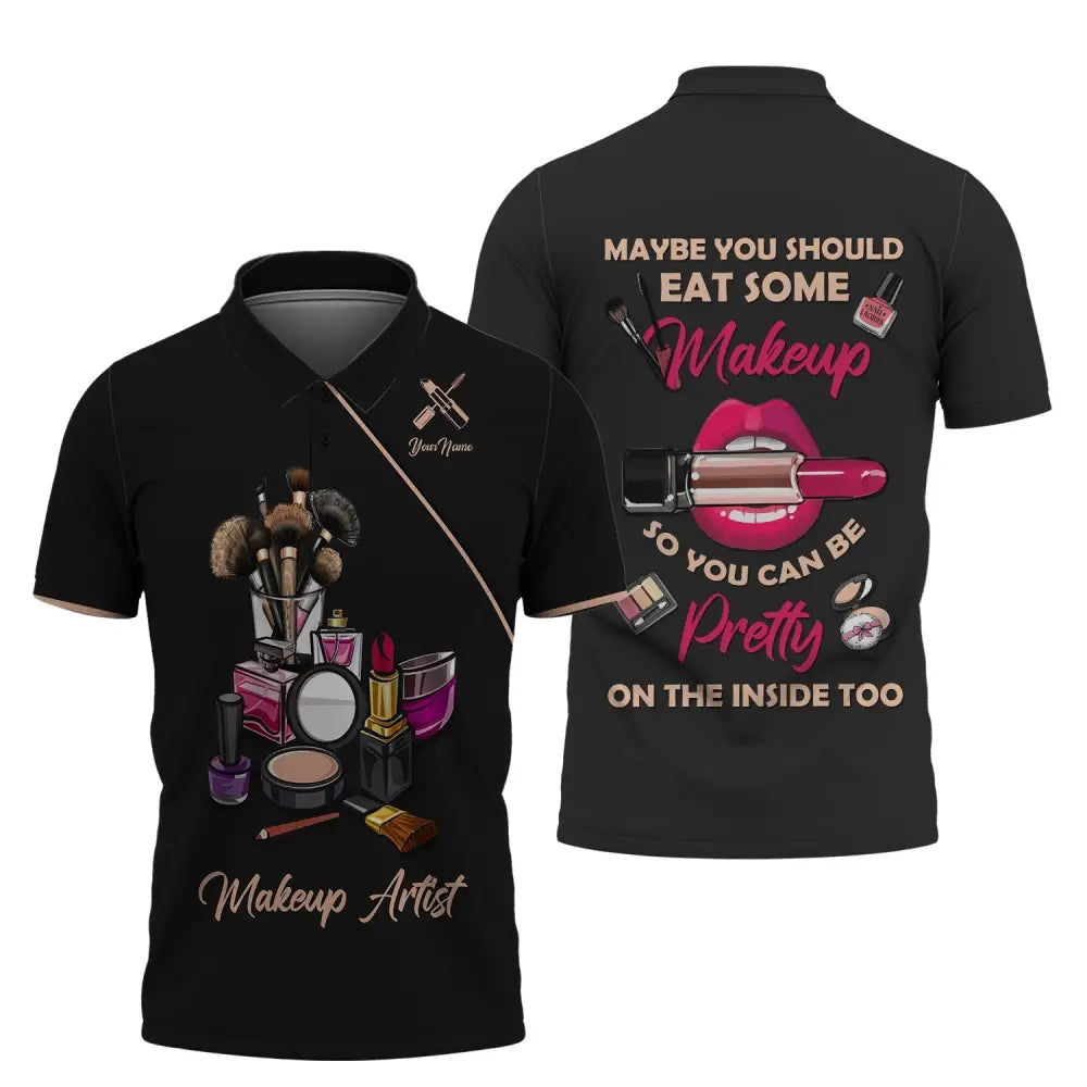 Women Shirt Makeup Artist Hoodie Sportwear Polo / S T-Shirt