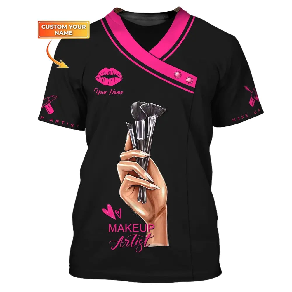 Women Shirt Makeup Artist Hoodie Sportwear T-Shirt / S