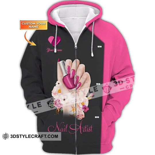 Women Shirt, Nail Technician Shirt, Nail Technician Hoodie, Nail Tech Sportwear style option 2