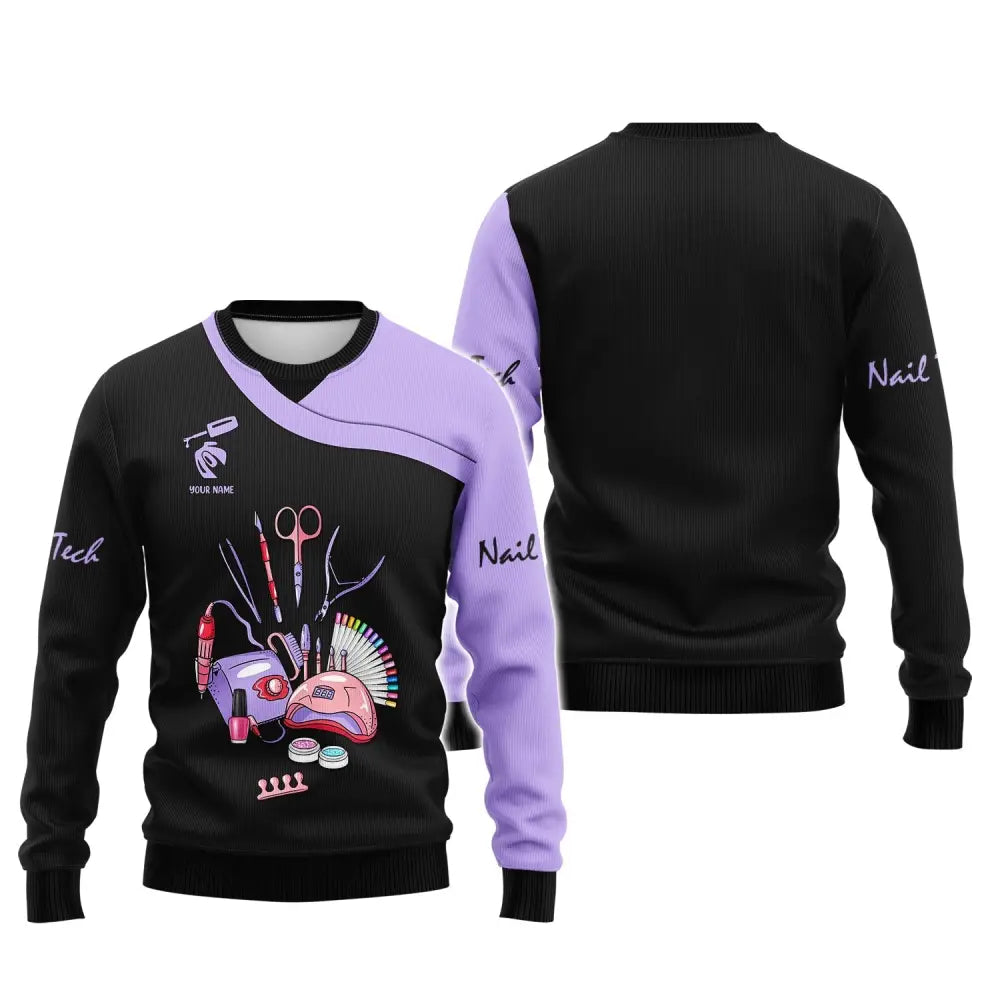 Women Shirt Nail Technician Tech Hoodie Sportwear T-Shirt