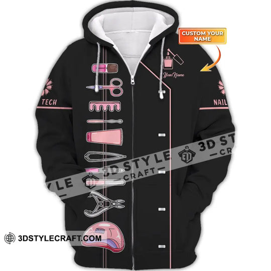 Women Shirt, Nail Technician Shirt, Nail Tech Hoodie, Nail Tech Sportwear style option 2