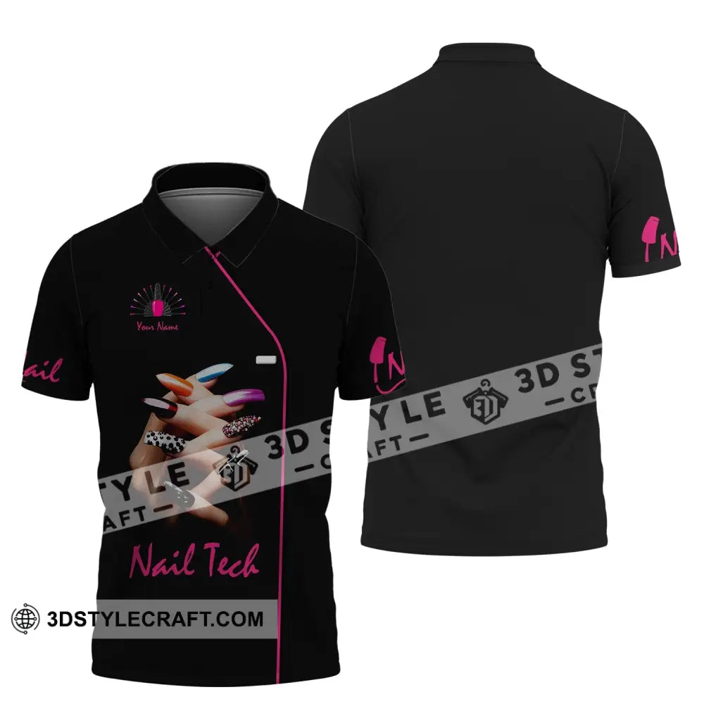 Women Shirt Nail Technician Tech Sportwear Polo / S T-Shirt